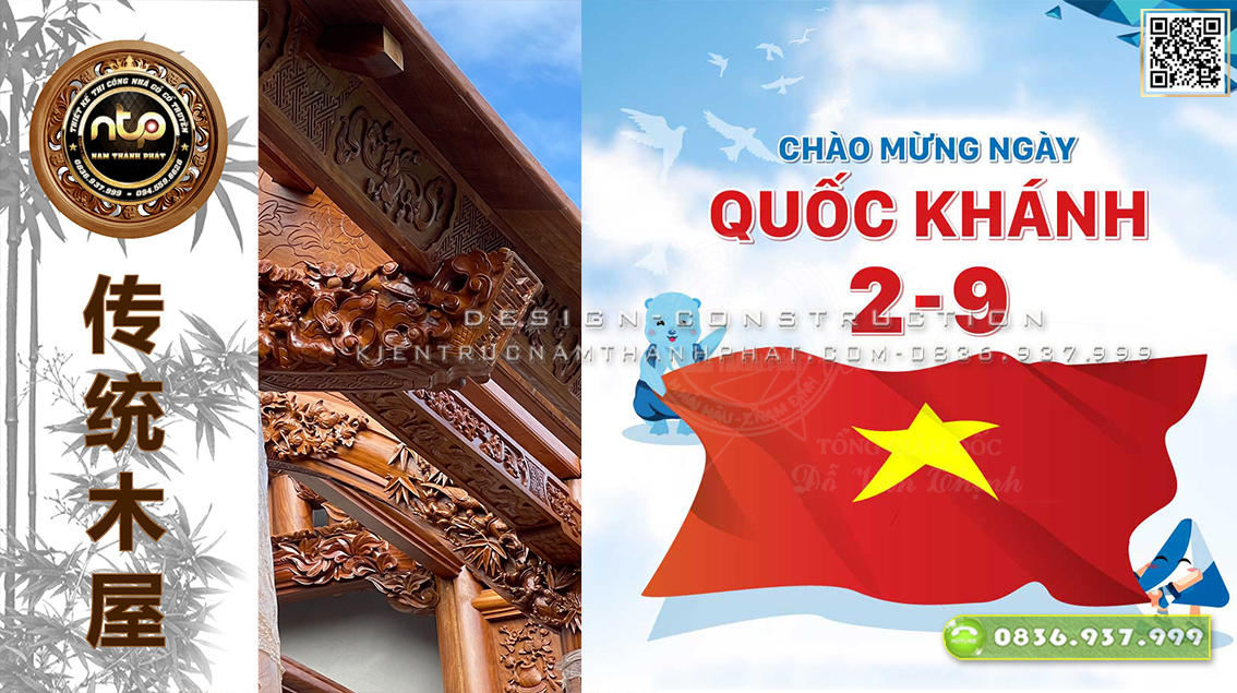 Nhà gỗ Nam Thành Phát thông báo nghỉ lễ Quôc Khánh 2/9 năm 2023
