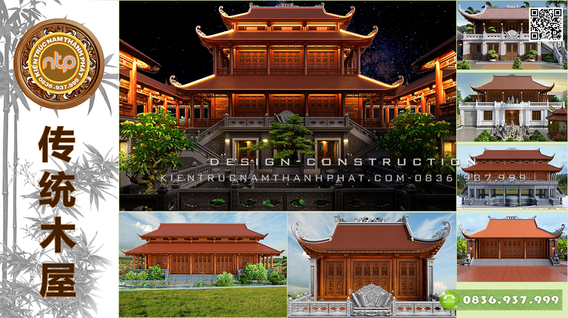 [Nam Thành Phát] Mê mẩn với những mẫu nhà gỗ 3 gian, nhà gỗ 5 gian mái đao cực kì phù hợp làm nhà từ đường, nhà thờ họ không thể bỏ lỡ - 0836937999