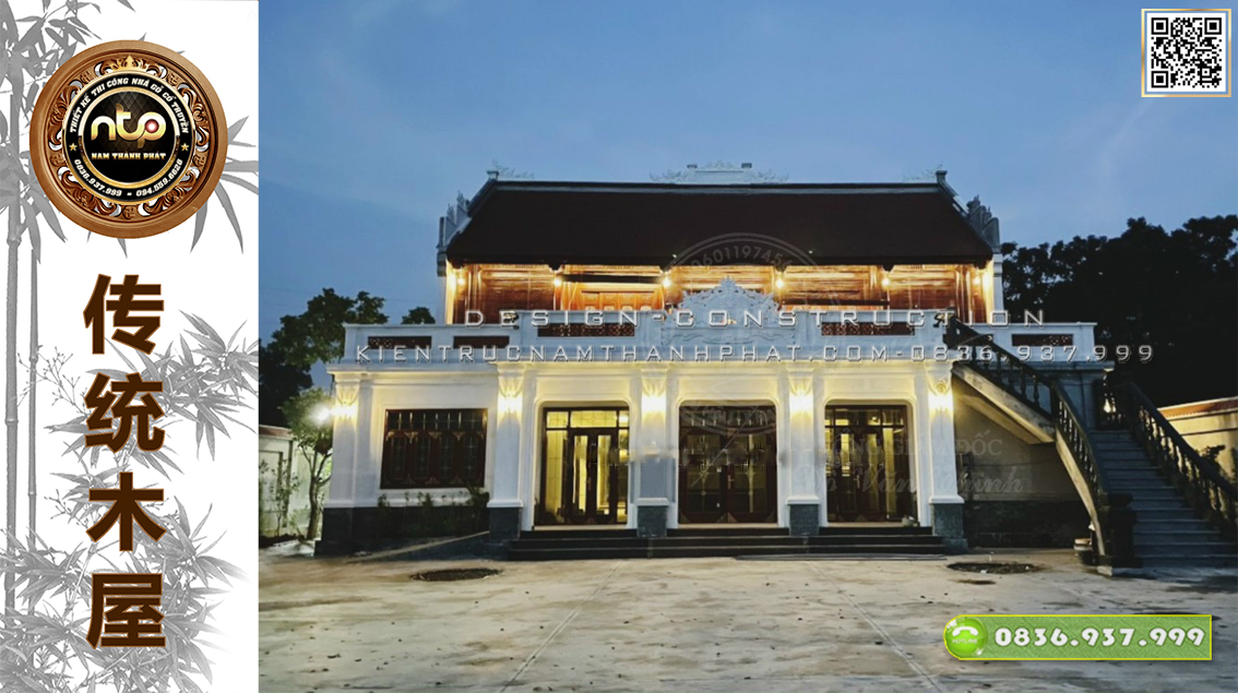 Dự Án: Nhà Gỗ 5 Gian 22 Cột Trên Tầng 2 Gỗ Lim Tại Ba Vì Hà Nội