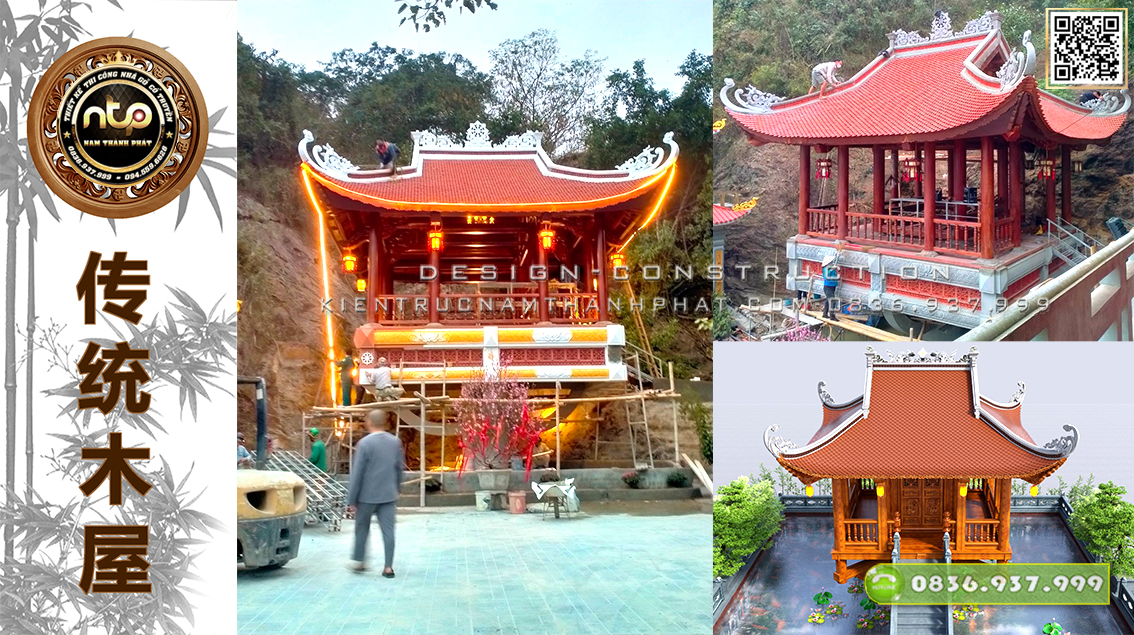 Chiêm ngưỡng vẻ đẹp độc đáo của căn chùa gỗ 1 gian 4 mái đao có một không hai tại Nam Định