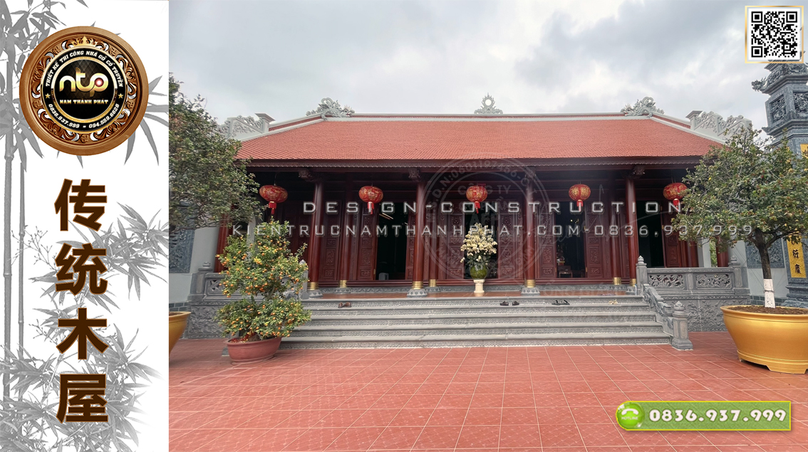 Dự Án: Nhà Gỗ 5 Gian Thông Hiên Tại Thanh Miện Hải Dương