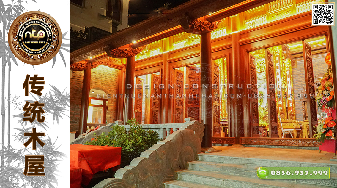 Dự Án: Từ Đường 3 Gian 2 Mái 18 Cột Tại Thái Bình