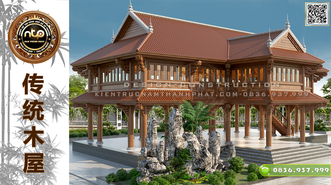 10+ mẫu thiết kế nhà sàn gỗ đẹp lung linh không thể bỏ lỡ | Nhà gỗ Nam Thành Phát