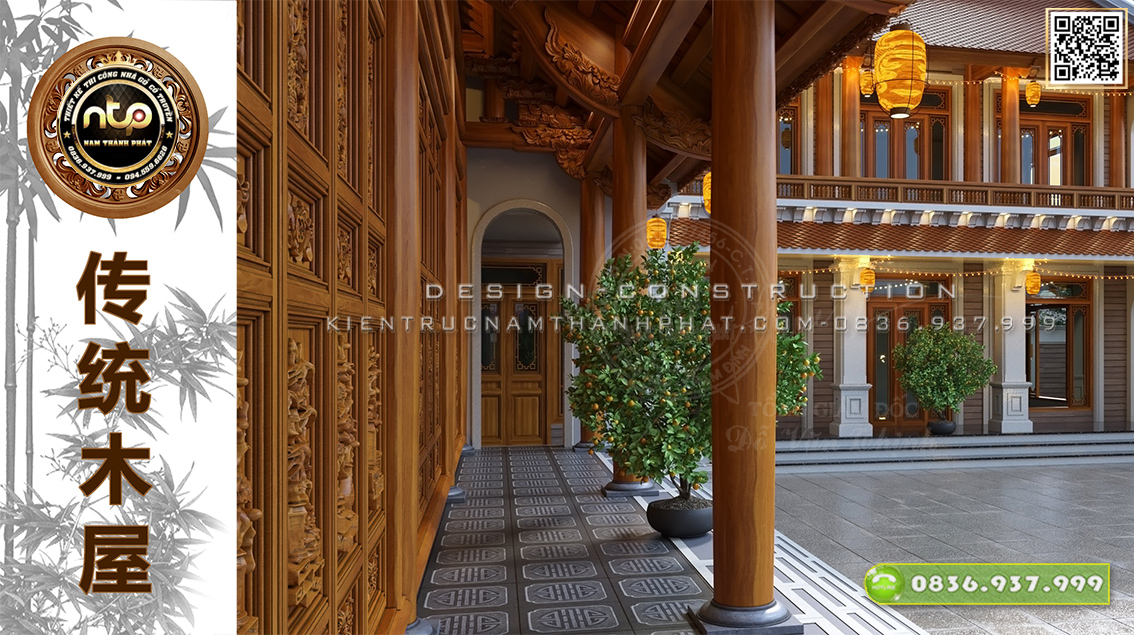 [Xem Ngay] 6 mẫu thiết kế nhà gỗ 3 gian kết hợp nhà ngang đẹp, không thể bỏ lỡ | kientrucnamthanhphat.com