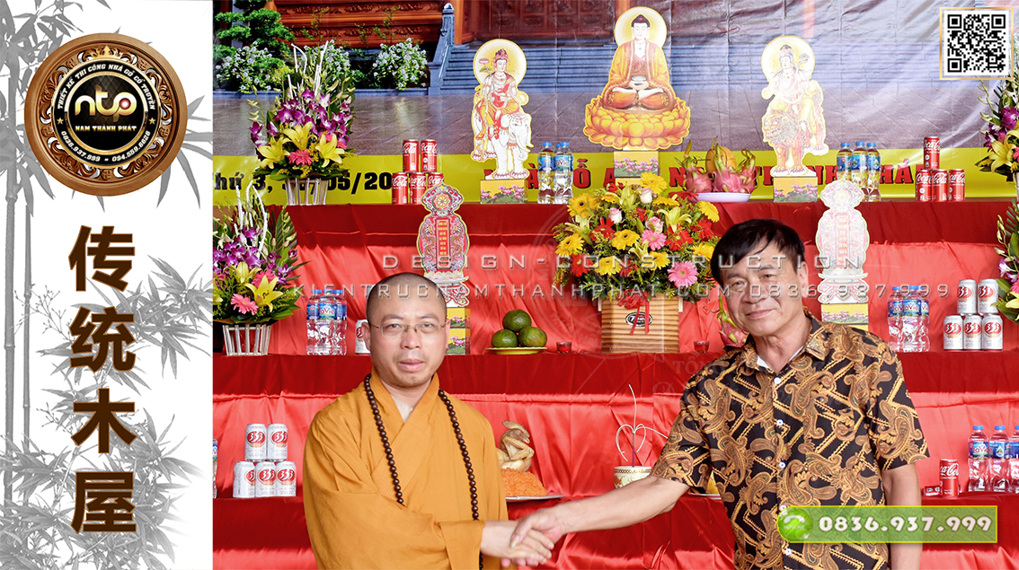 Lễ phạt mộc nhà gỗ cổ truyền 5 gian 2 buồng lồi | Nhà gỗ Nam Thành Phát