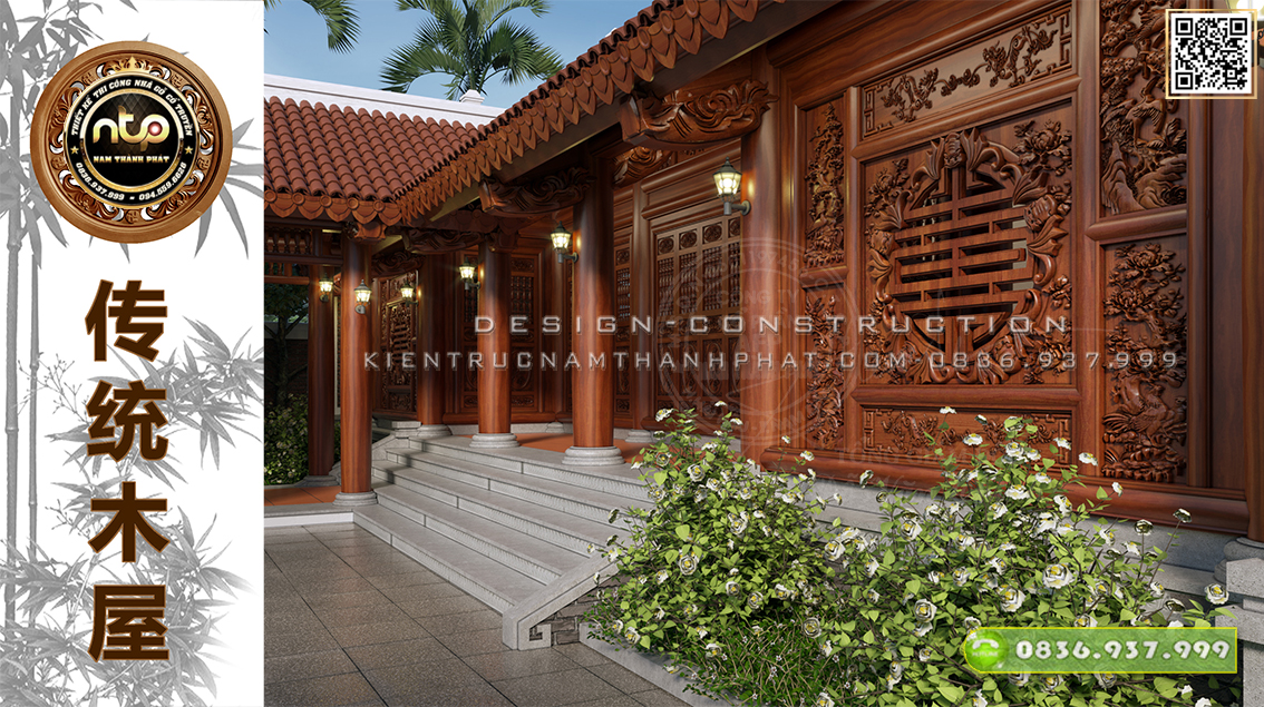 Những mẫu thiết kế nhà gỗ 3 gian 2 chái đẹp năm 2023 đáng tham khảo | kientrucnamthanhphat.com