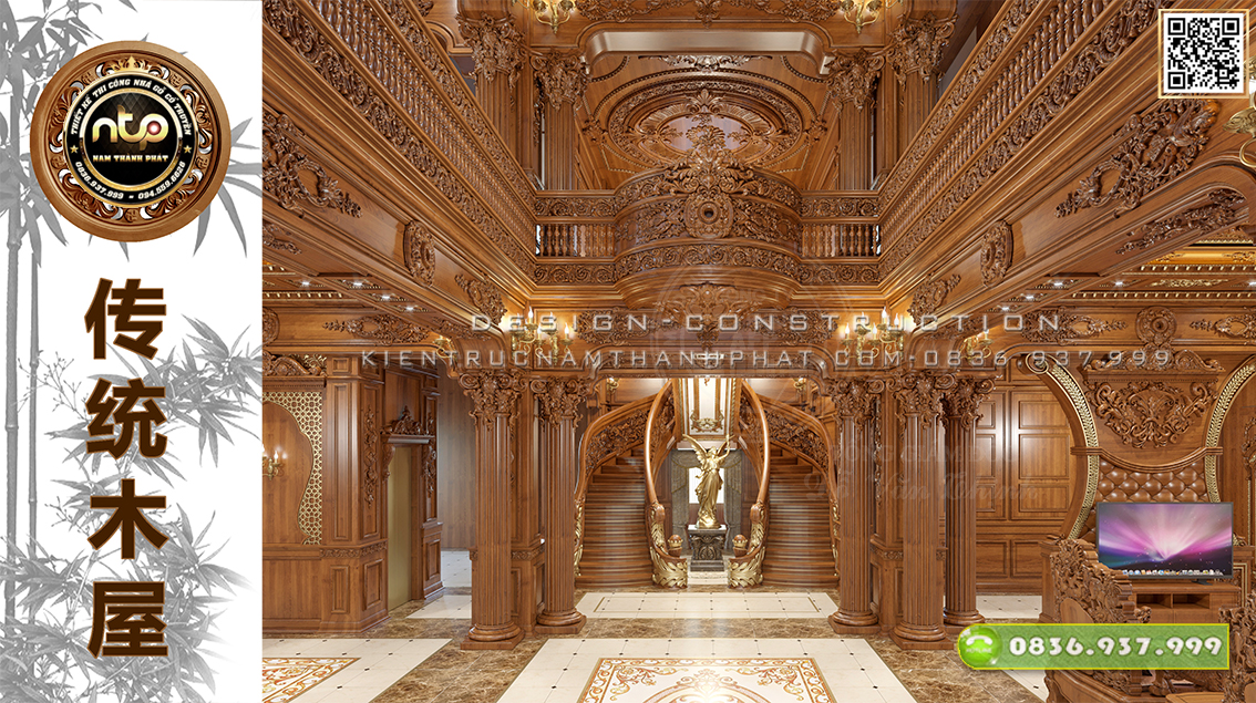 Bật mí 5 kinh nghiệm thiết kế nội thất nhà gỗ đẹp, chuẩn phong thủy | 0836 937 999