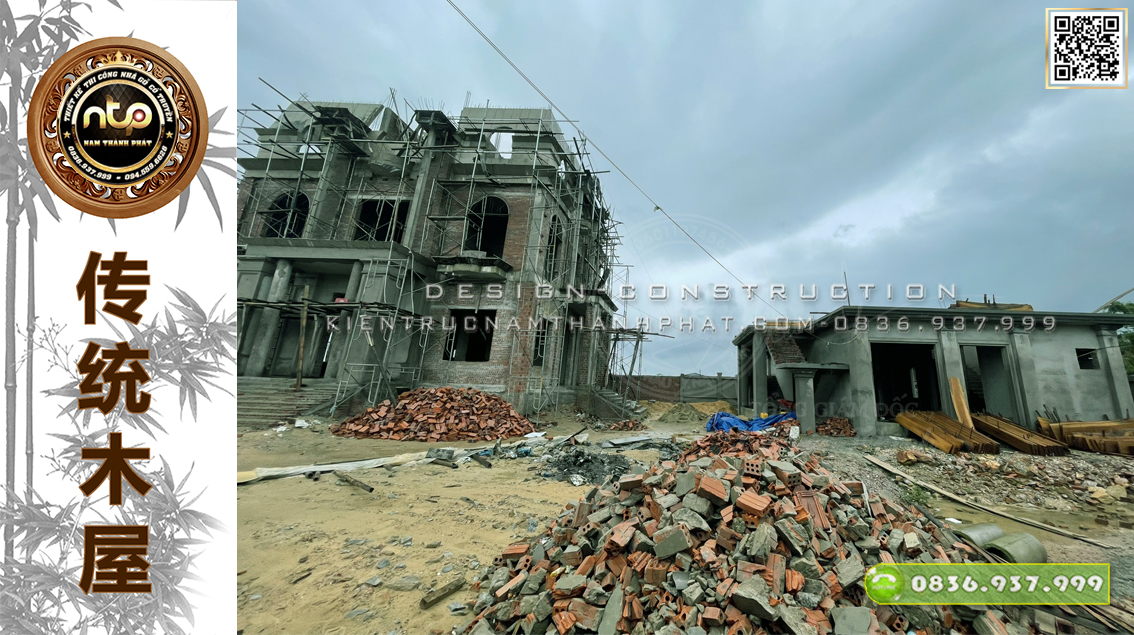 Khảo Sát Tiến Độ Thi Công Nhà Gỗ Trên Tầng 2 Tại Hà Tĩnh | Nam Thành Phát