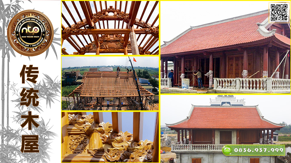 Dự Án: Nhà Gỗ Cổ Truyền 3 Gian Trên Tầng 2 – Thi Công Tại Hà Tĩnh | Nam Thành Phát 