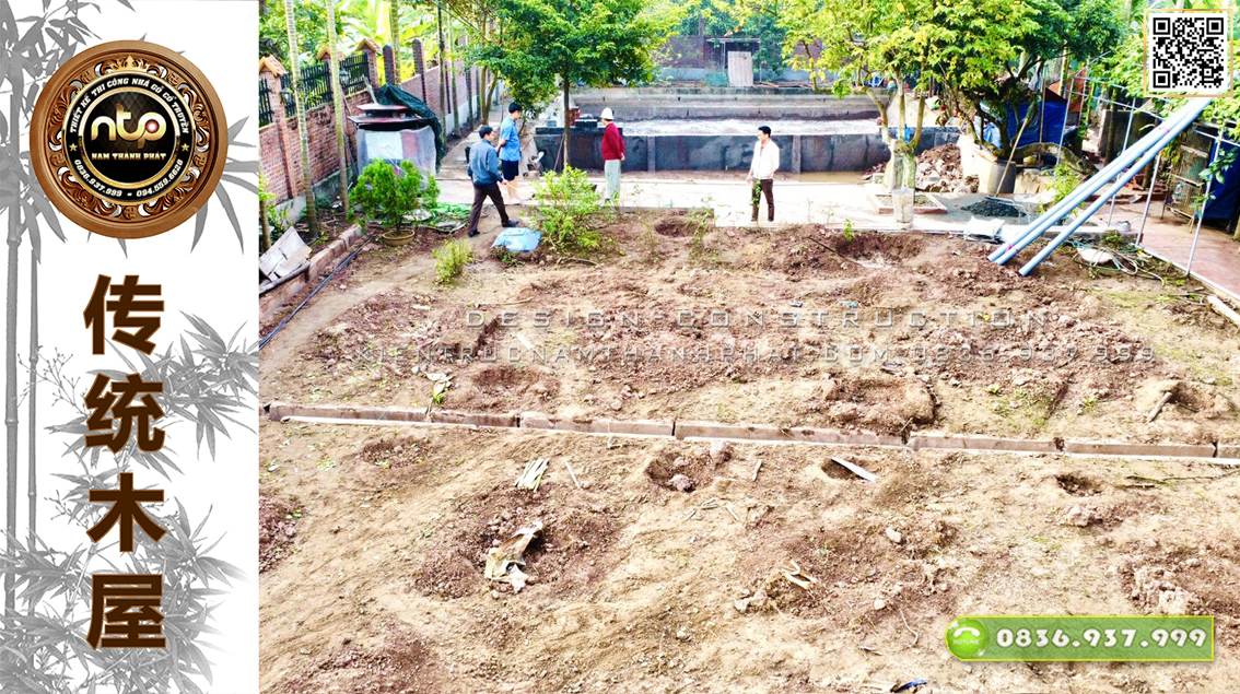 Lễ Động Thổ Công Trình Nhà Gỗ 3 Gian - Thi Công Trọn Gói Nhà Gỗ Tại Nam Thành Phát