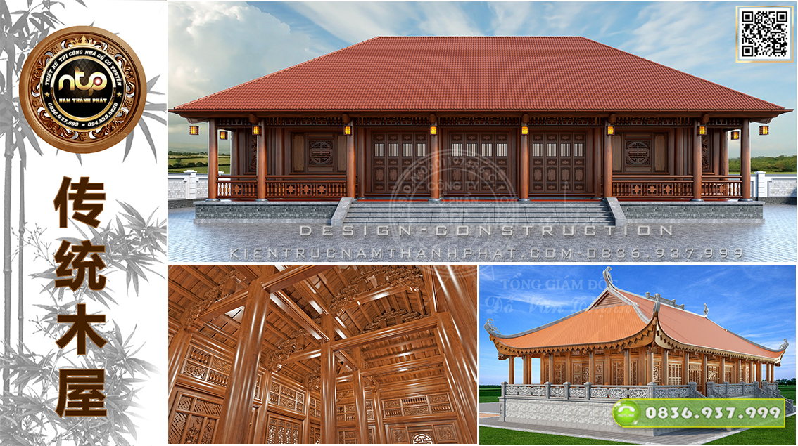  TOP 4 Mẫu Nhà Gỗ 7 Gian Hoành Tráng Ai Nhìn Cũng Mê Mẩn