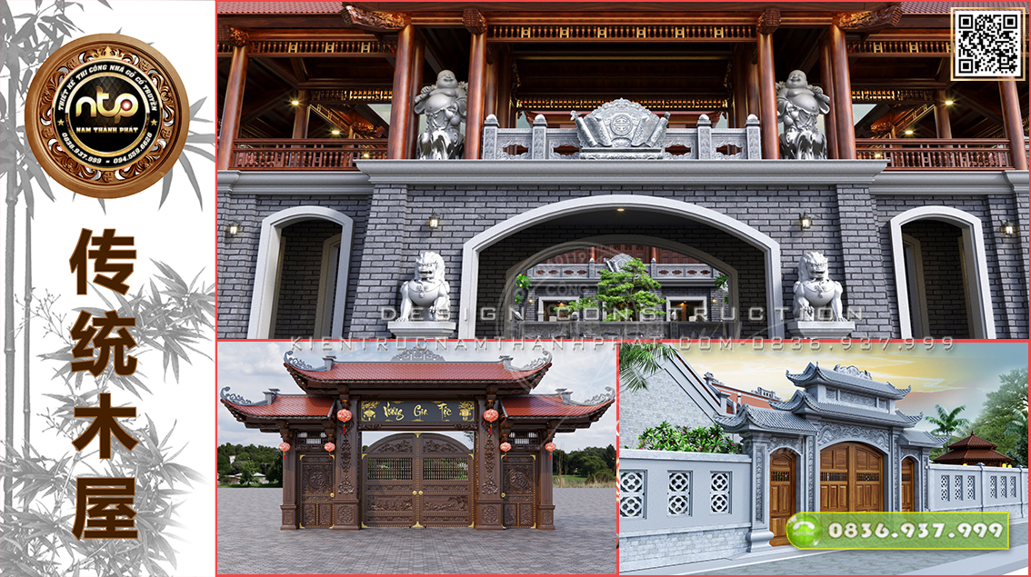 Cổng Tam Quan Gỗ Đẹp Nhất - Vẻ Đẹp Mộc Mạc Mà Quyền Uy Trong Kiến Trúc Cổ Truyền Việt