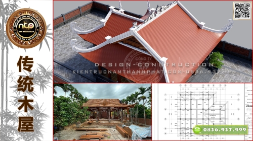 MẪU NHÀ GỖ 3 GIAN CÓ HẬU CUNG ĐẸP NHẤT – 5 LƯU Ý KHI THIẾT KẾ THI CÔNG NHÀ GỖ HẬU CUNG | NAM THÀNH PHÁT 0836 937 999