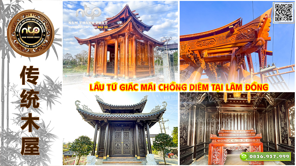 Dự Án: Lầu Tứ Giác Mái Chồng Diêm – Thi Công Trọn Gói Tại Lâm Đồng | Nam Thành Phát