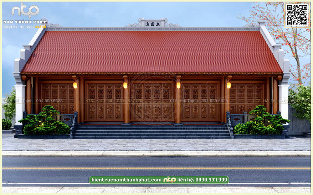 Nhà Gỗ 5 Gian Thông Hiên Tại Hải Phòng | Mẫu Nhà Gỗ 5 Gian 22 Cột Siêu Đẹp