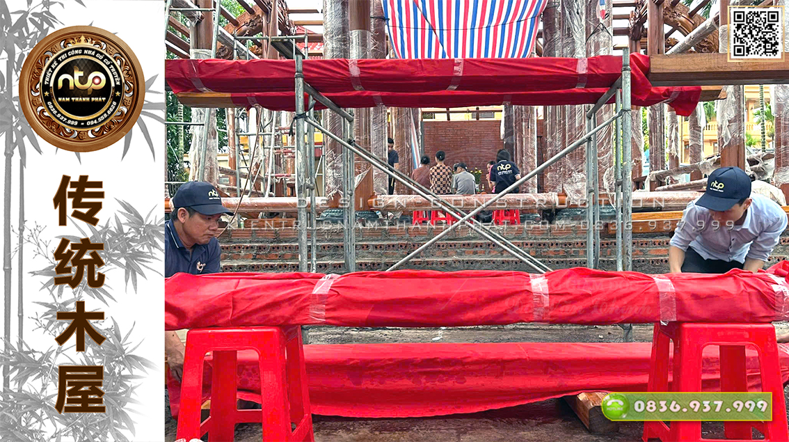 Lễ Cất Nóc (Thượng Lương) Nhà Gỗ Lim 3 Gian Có Hậu Cung Tại Hải Hậu Nam Định [Phần3] | Nam Thành Phát