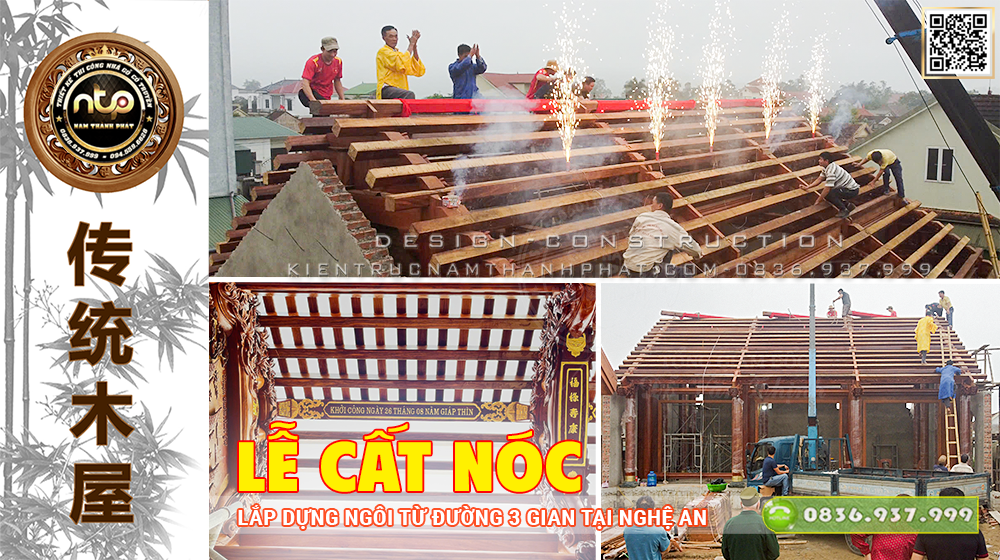 [Phần 3] Nghi Lễ Cất Nóc Ngôi Từ Đường 3 Gian Tại Nghệ An – Dấu Ấn Tâm Linh Trong Nhà Gỗ Cổ Truyền | Nam Thành Phát