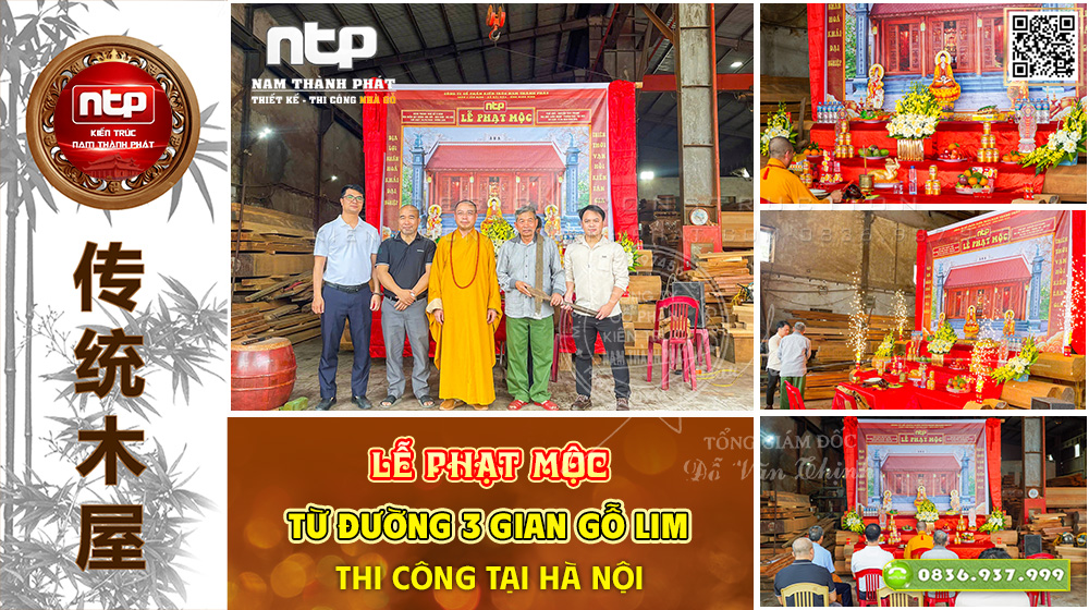 Lễ Phạt Mộc Ngôi Từ Đường 3 Gian Gỗ Lim Tại Hà Nội | Khởi Công Nếp Nhà Gìn Giữ Giá Trị Gia Tộc