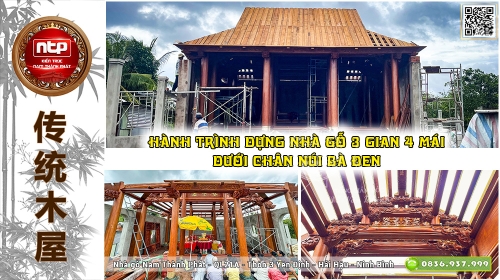 Hành Trình Dựng Nhà Gỗ 3 Gian 4 Mái Dưới Chân Núi Bà Đen | Nam Thành Phát