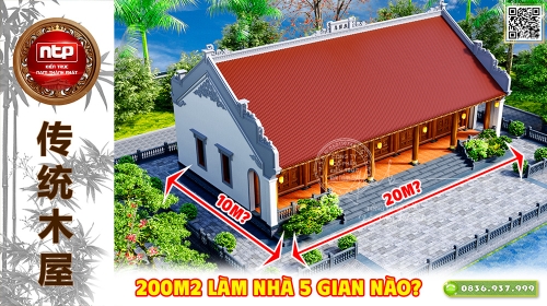 Đất Ngang 20m Sâu 10m: Làm Nhà Gỗ 5 Gian Sao Cho Rộng & Chuẩn Phong Thủy?
