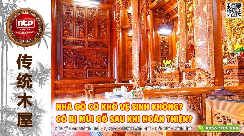 Nhà Gỗ Có Khó Vệ Sinh Không? Có Bị Mùi Gỗ Sau Khi Hoàn Thiện?