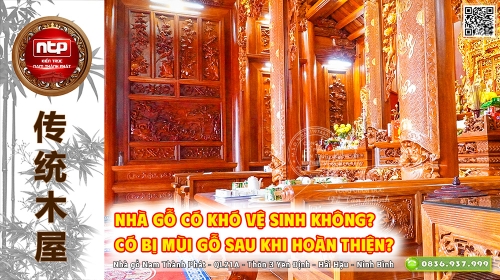 Nhà Gỗ Có Khó Vệ Sinh Không? Có Bị Mùi Gỗ Sau Khi Hoàn Thiện?