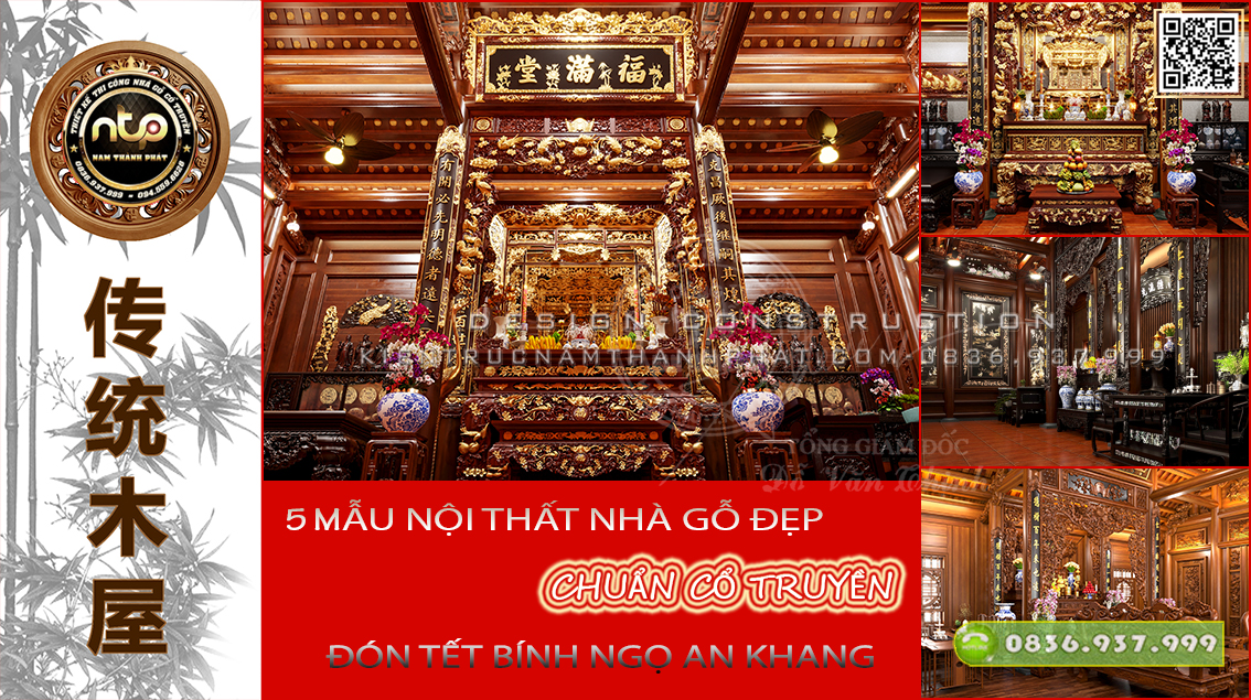 Top 5 Mẫu Nội Thất Nhà Gỗ Siêu Đẹp Đón Tết Cổ Truyền Việt Nam