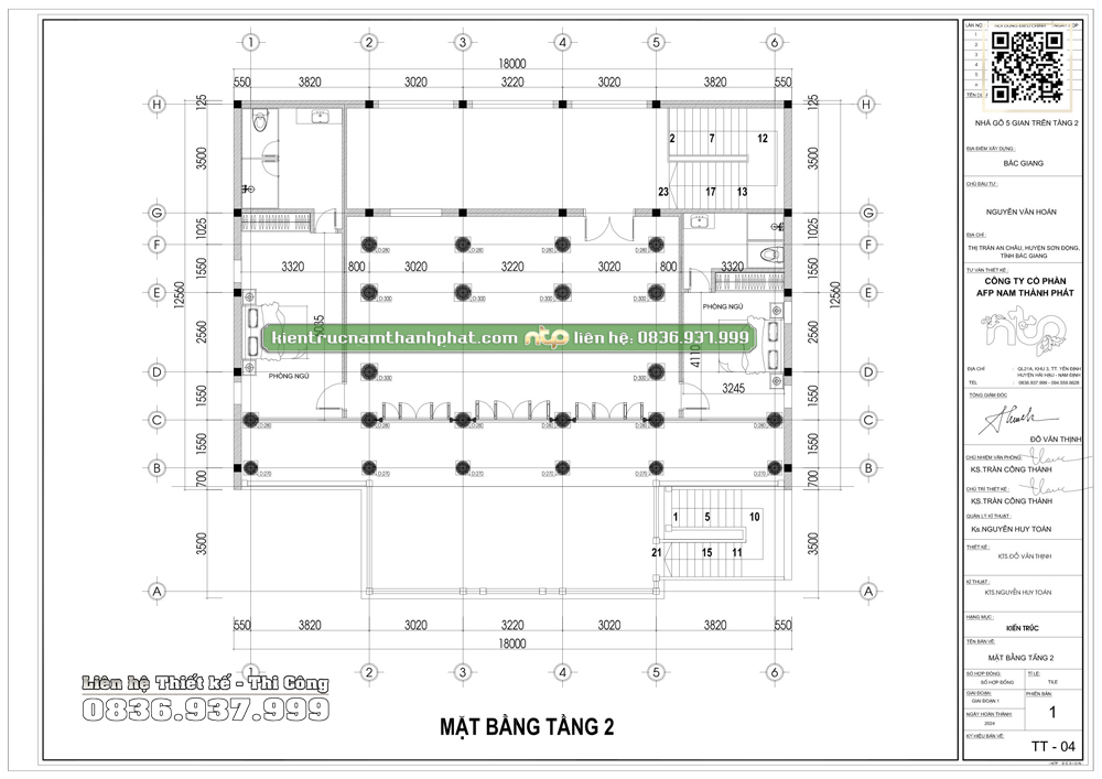 Nhà Gỗ Trên Tầng 2 - Mẫu Bản Vẽ 3D Nhà Gỗ 5 Gian Thông Hiên Tại Bắc Giang