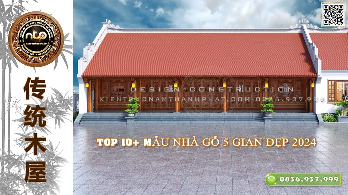 TOP 10+ Mẫu Nhà Gỗ 5 Gian Đẹp Nhất Năm 2024