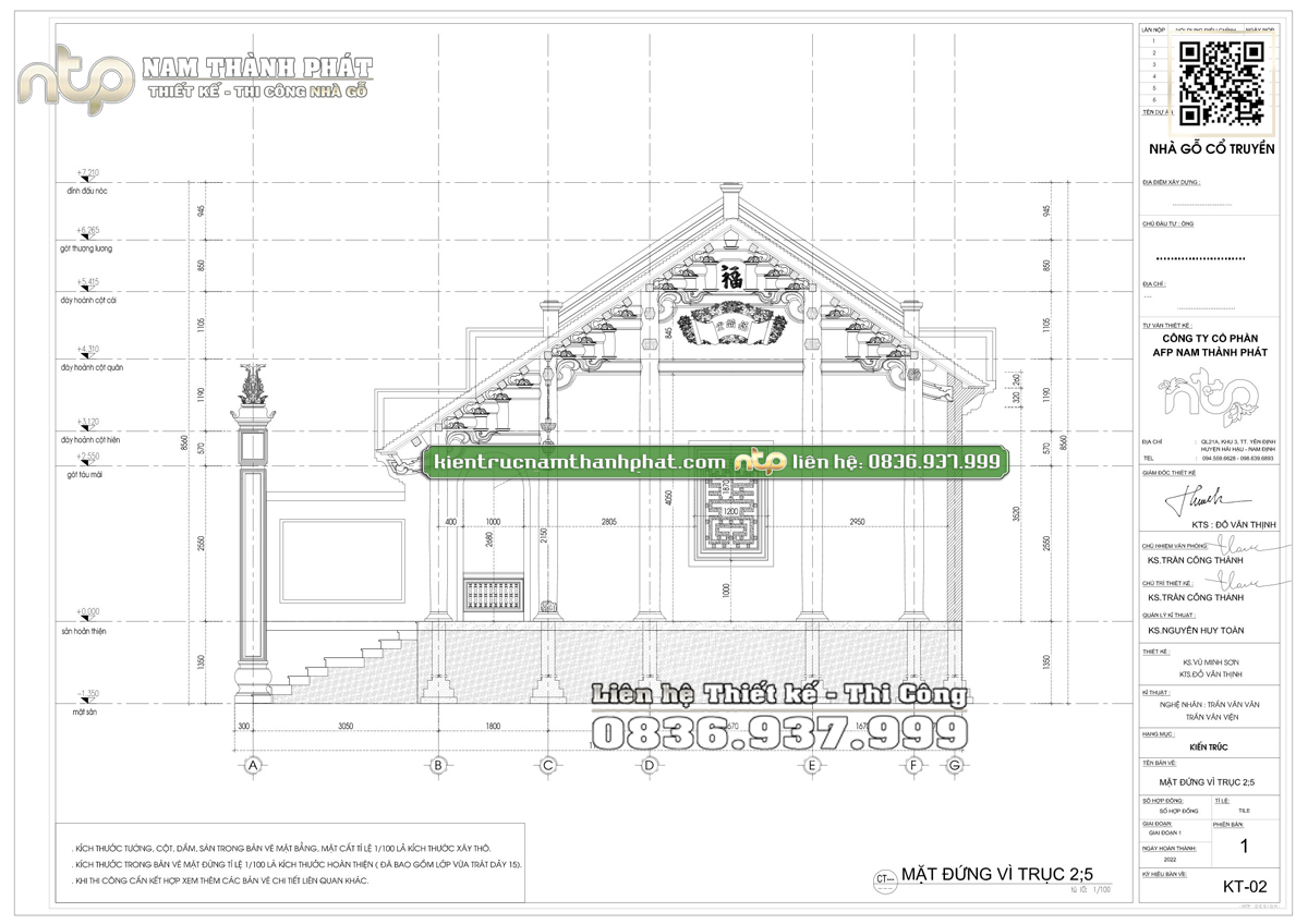 10+ MẪU BẢN VẼ NHÀ GỖ 3 GIAN ĐẸP ẤN TƯỢNG, TRUYỀN THỐNG