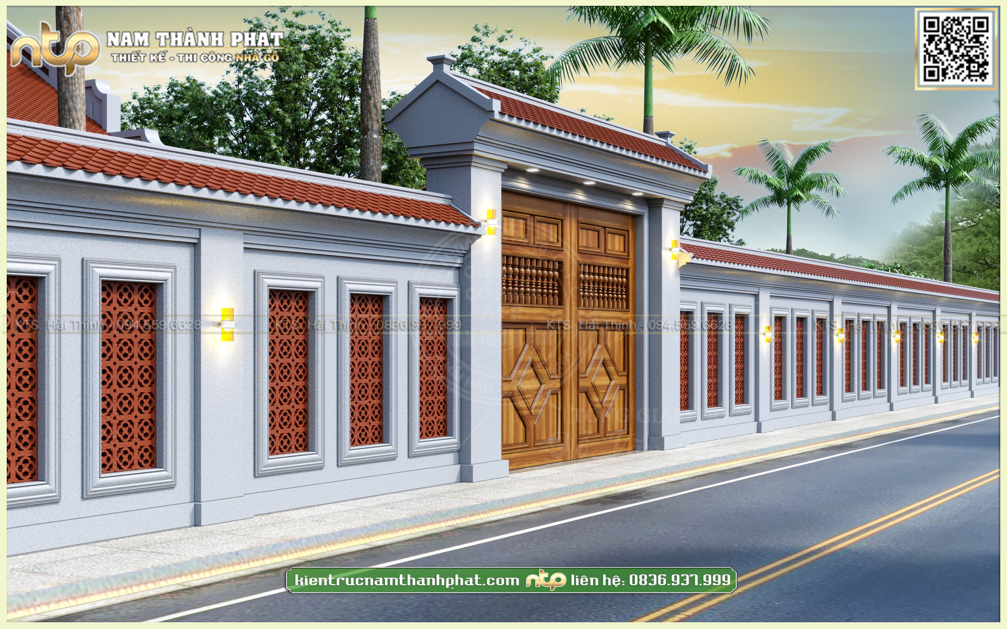 Thiết Kế Cổng Gỗ 2 Cánh Đơn Giản | Mẫu Cổng Gỗ Trong Nhà gỗ 5 Gian Nhà Ngang Sân Vườn Siêu Đẹp