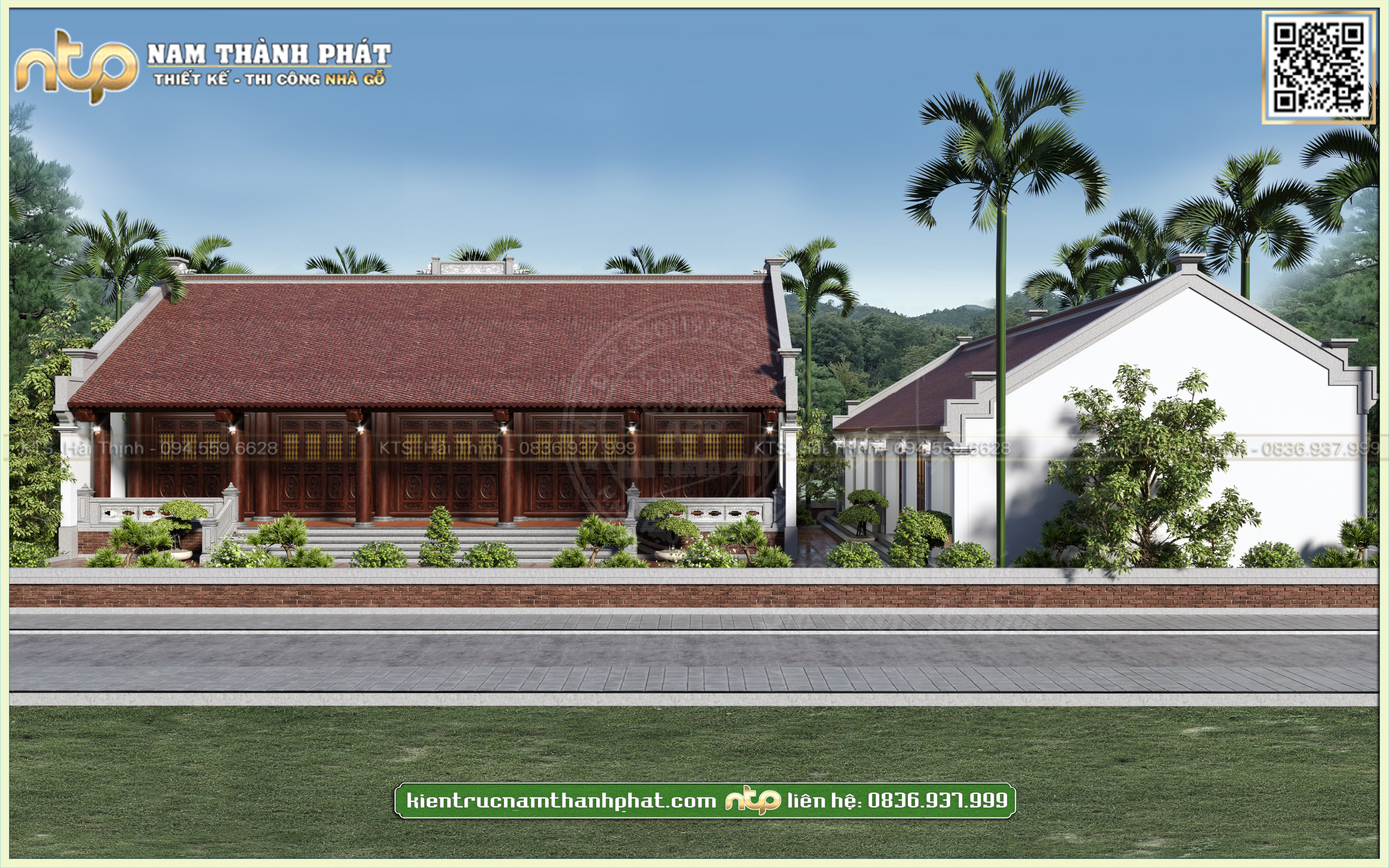 Quần thể nhà gỗ 5 gian thông hiên tại Nam Định - tinh hoa văn hóa Việt