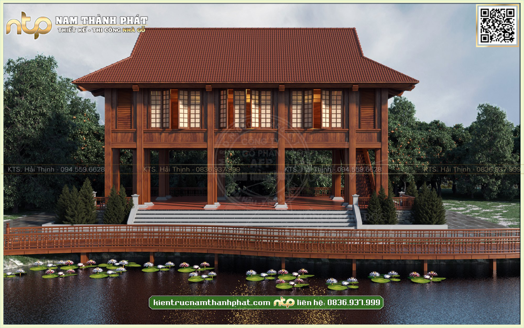 Nhà sàn 3 gian tại Ninh Bình