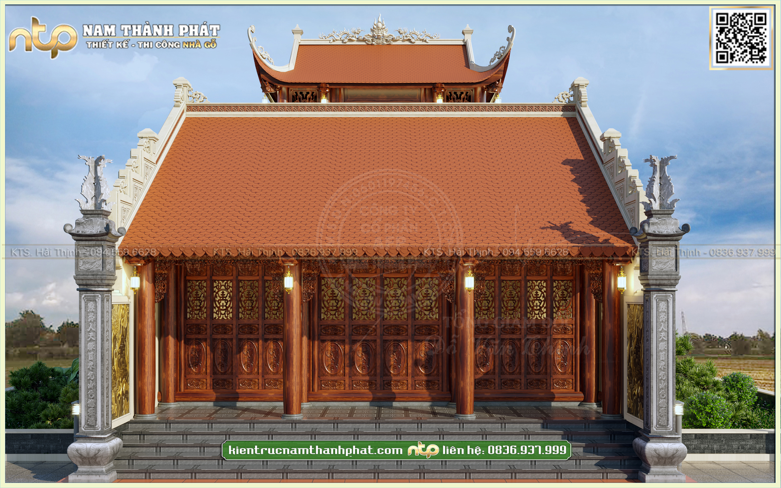 Từ đường 3 gian chữ Nhị có cổ Lâu tại Nam Định