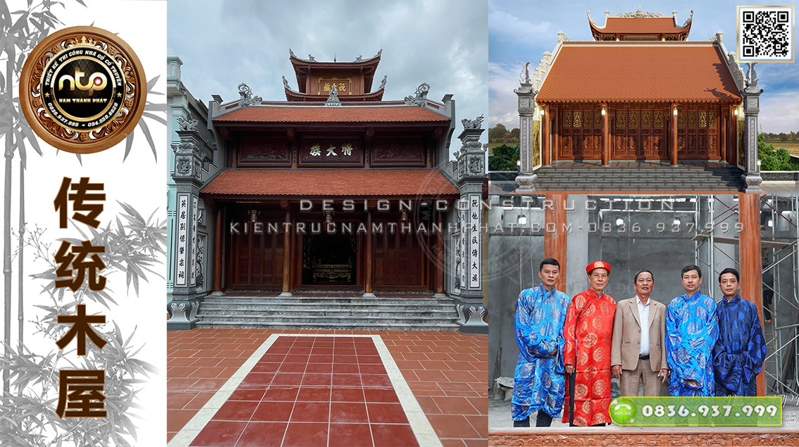 Nhà gỗ 3 gian Bắc Bộ - Hoàn thiện trọn gói từ thiết kế đến thi công nhà gỗ cổ truyền tại Nam Thành Phát | 0836 937 999