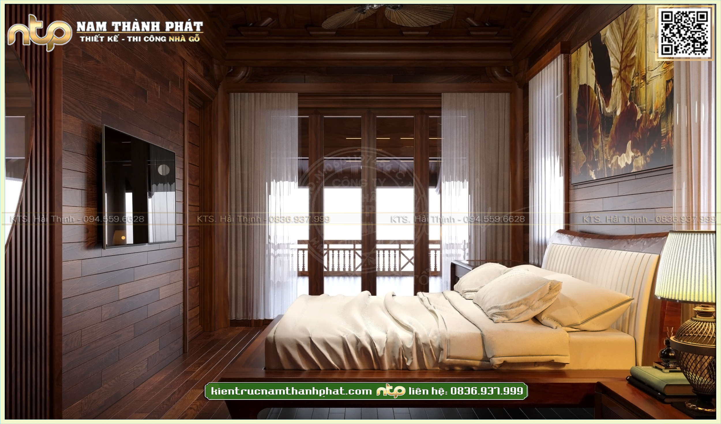 Nội thất phòng ngủ hiện đại sang trọng