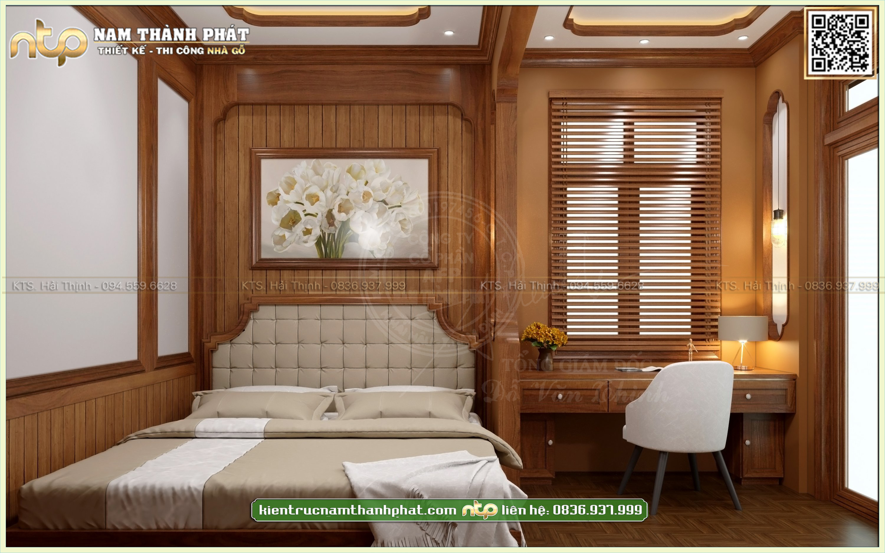 Mẫu thiết kế phòng ngủ hiện đại tại Hà Nội | Nam Thành Phát