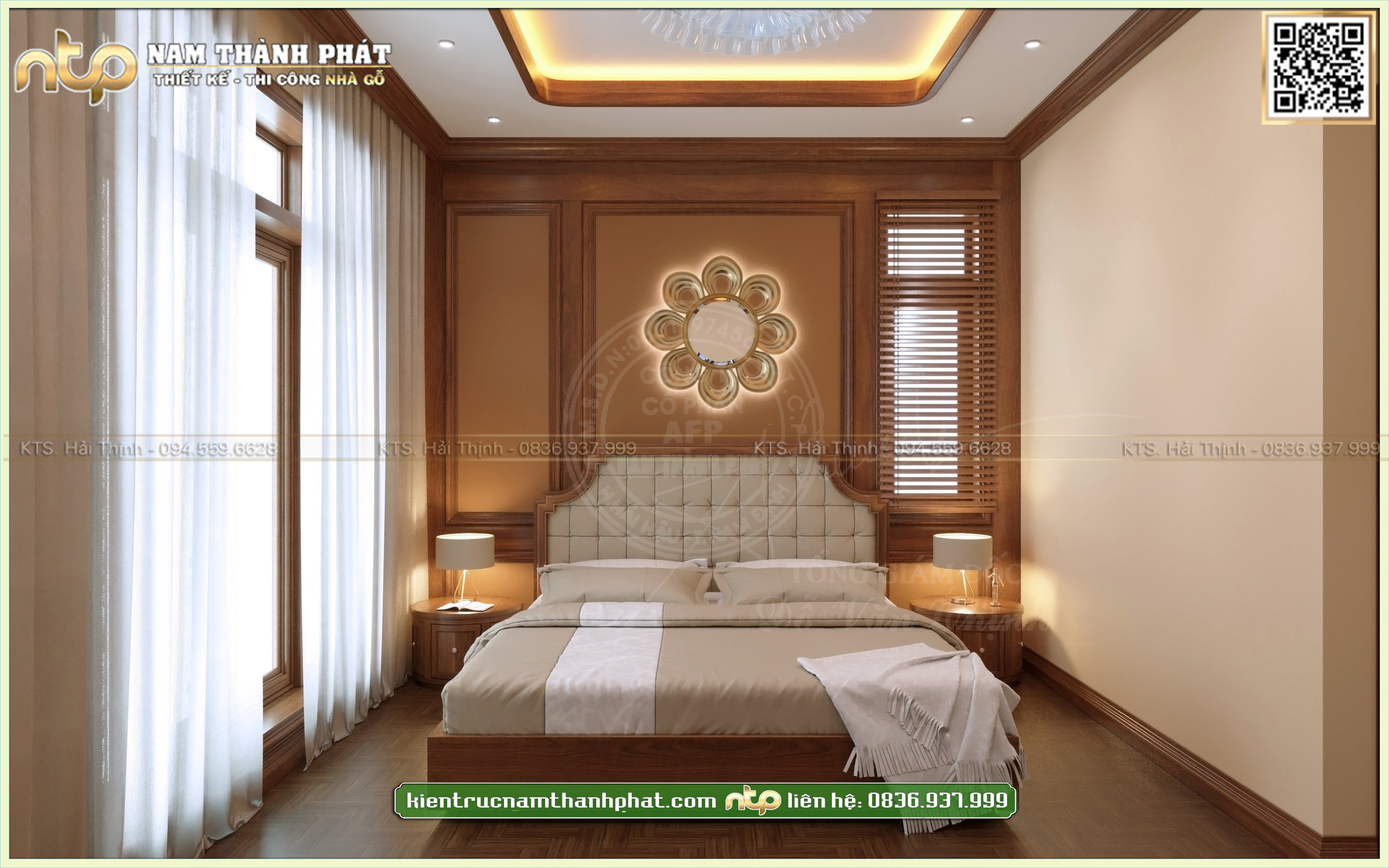 Mẫu thiết kế phòng ngủ hiện đại với không gian mở thoáng đãng | 0945596628