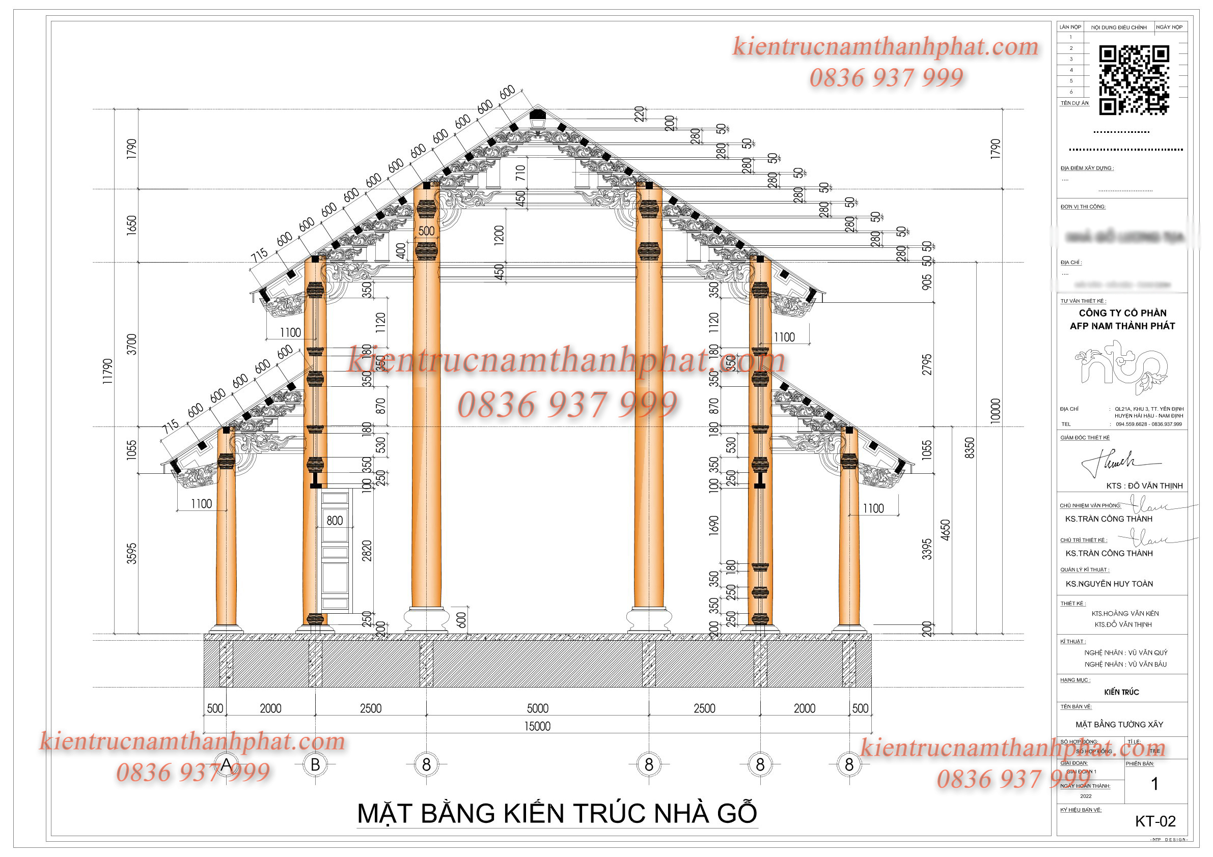 Nhà gỗ 5 gian chồng diêm