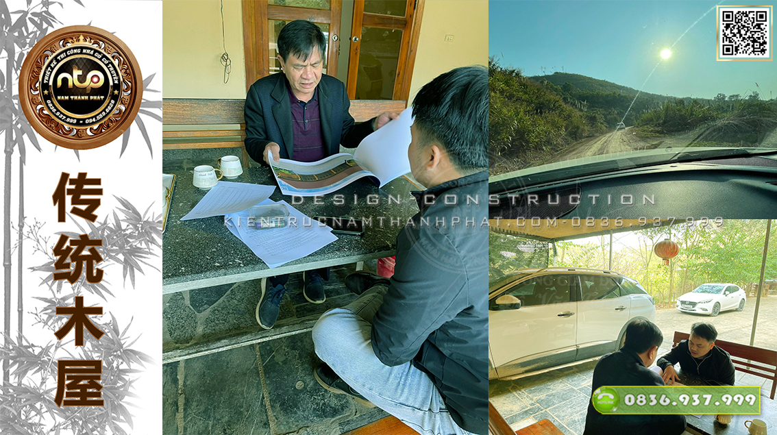 Nhà gỗ 5 gian 2 buồng đục cực kỹ tai Nghệ An - Trọn gói từ thiết kế đến thi công nhà gỗ cổ truyền tại nhà gỗ Nam Thành Phát