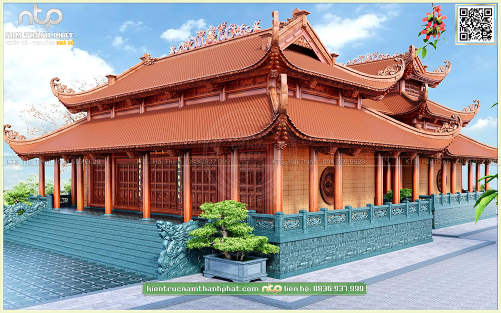 Kiệt Tác Nhà Gỗ 5 Gian Chồng Diêm | Điện Quan Âm 100 Cột Quy Mô Bậc Nhất | 0836 937 999