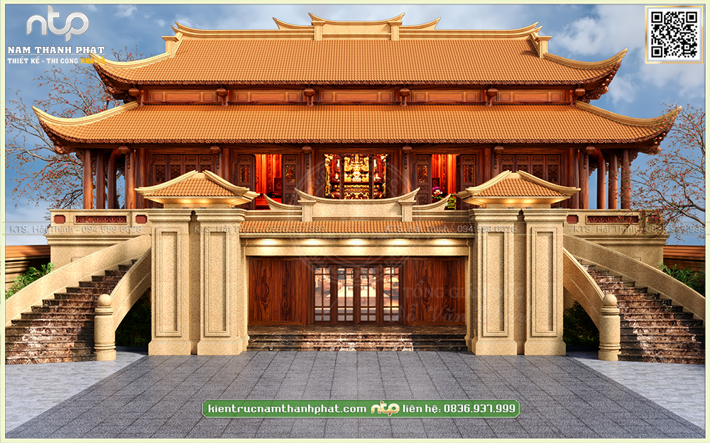 KIỆT TÁC KIẾN TRÚC GIAO THOA VIỆT – HOA – NAM THÀNH PHÁT | NHÀ GỖ 5 GIAN MÁI ĐAO CHỒNG DIÊM TRÊN TẦNG 2 